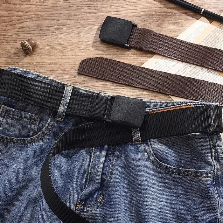Ceinture pour hommes Ceinture en toile extérieure ceinture en métal ceinture tactique en nylon avec pantalon ceinture de jean ceinture de sport pour hommes et femmes – Image 5