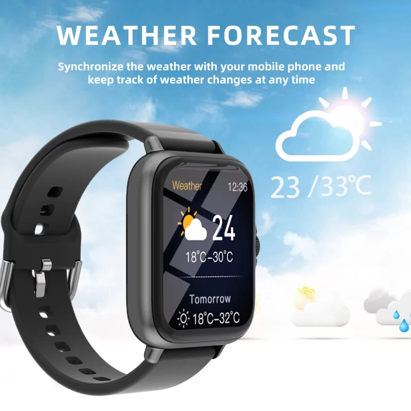 1.83 ''' Waterproof Smart Watch avec Message Answer Call Surveillance du sommeil Sportif Pedomètre Informations Alertes Pour iPhone Android – Image 6