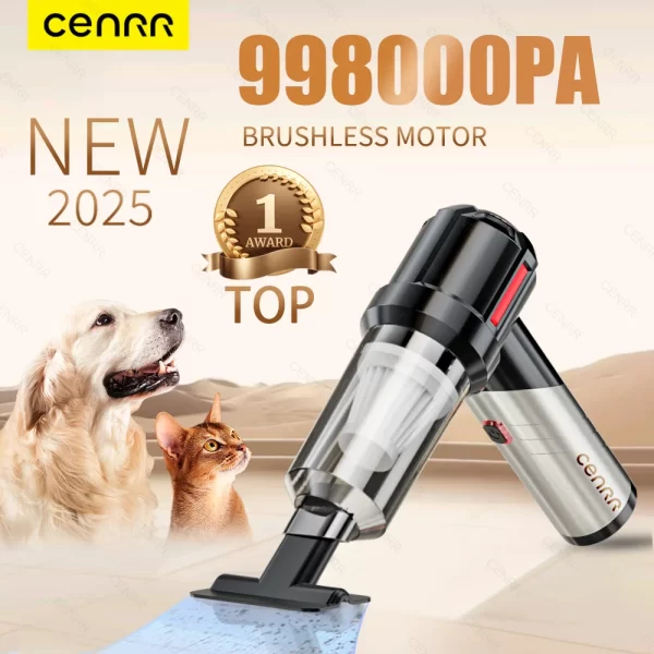 CENRR 998000PA Aspirateur de voiture Aspirateur portable sans fil puissant Mini souffleur pour appareils ménagers – Image 2