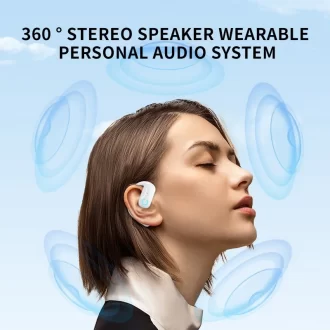 Bluetooth 5.4 écouteur sans fil ouvert 180 ° rotation réglable gauche oreille droite casque universel avec microphone pour le sport musique d'affaires