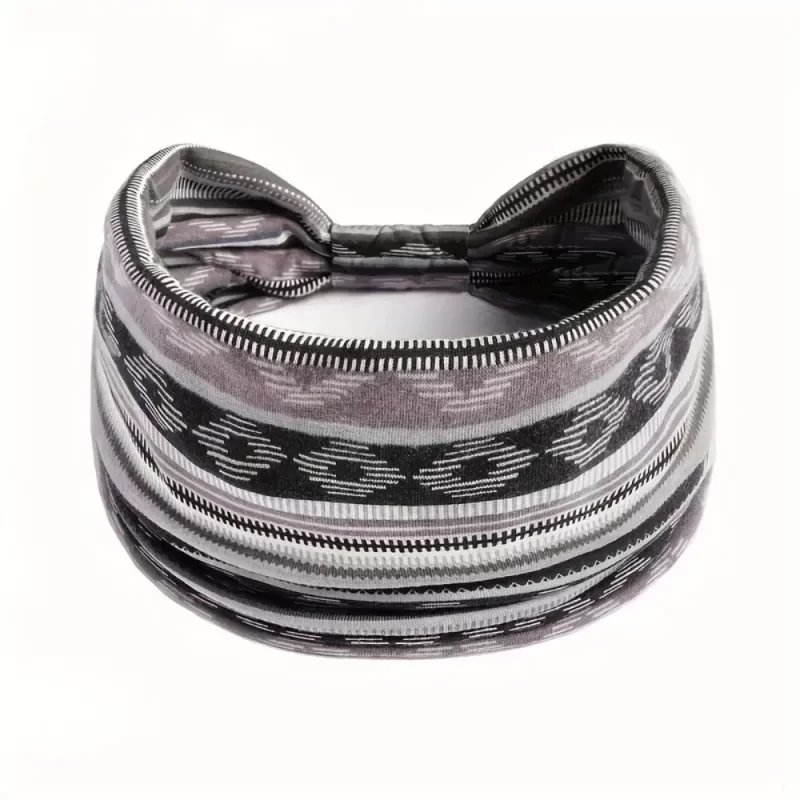 1 pcs femmes européennes américaines style bohème écharpe élastique à la mode respirant coton large bord accessoires cheveux – Image 5
