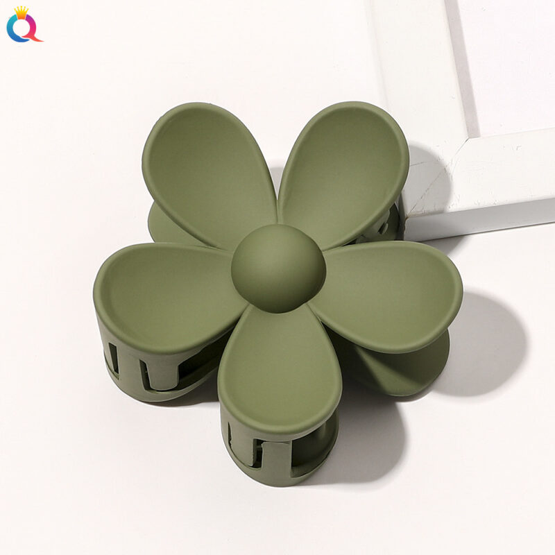39 Styles Mat Jelly Flower Hair Claw Clips Non-Slip Hair Jaw Clamp pour femmes Femmes Accessories de cheveux de mode Femmes Bath Barrette Clip – Image 6