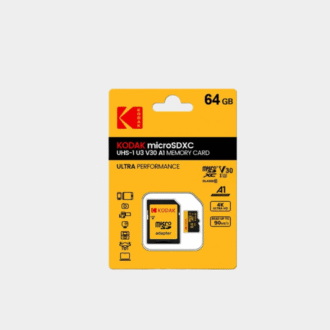 KODAK Micro SD 512GB 256GB Carte mémoire Jusqu'à 100MB / s C10 U3 32GB 64GB 128GB Carte TF 4K HD pour adaptateur de lecteur de carte USB Microsd