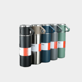 Bouteilles à vide & Thermos Set Thermos pour Bouteille d'Eau Chaude Boissons Cadeaux Fête des Pères Maison & Acier Inoxydable 500ml Thermique Froid