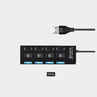 Haute vitesse 4 / 7 ports USB HUB 2.0 Adaptateur Expander Multi USB Splitter Multiple Extender avec commutateur de lampe LED pour ordinateur portable PC