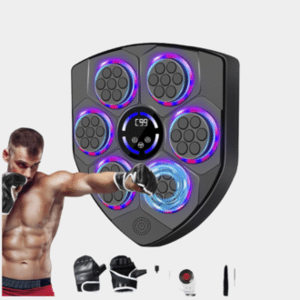 Nouvelle machine de boxe musicale intelligente Sport Fitness entraîneur de boxe à la maison Exercice de réponse Entraînement Boxe mur cible soulagement du stress