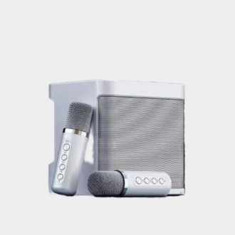 # Portable Dual Microphone Karaoke Machine pour adultes Enfants haut-parleur Home KTV Système HIFI Stéréo Mic Bluetooth pour les cadeaux de fête à la maison