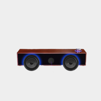 Haut-parleurs en bois câblés haut-parleurs Bluetooth avec multimédia pour boîte son de bureau subwoofer barres son fortes basses hifi