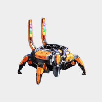 Haut-parleur Bluetooth Crab mécanique, LED multicolore, Bluetooth 5.0, basse profonde stéréo 10W, TWS, temps de lecture 8H pour la maison et l'extérieur