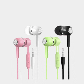 Écouteurs câblés Écouteurs de sport 3,5 mm avec basse Écouteurs téléphoniques Casque stéréo avec contrôle du volume Mic Écouteurs de musique