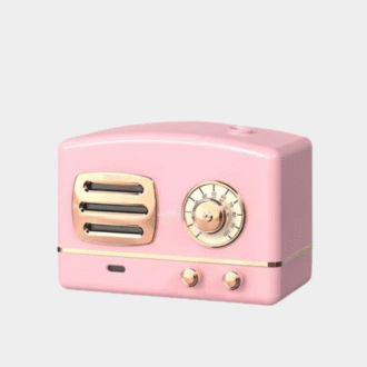 Rétro Radio Shape Large Capacité Portable Humidificateur d'air de bureau USB Mist Maker Aroma Diffuseur d'huile essentielle pour la maison