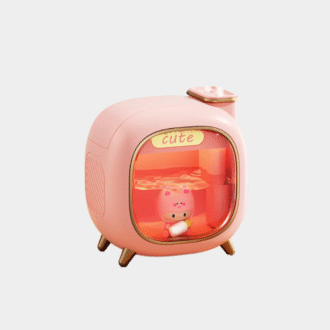 Humidificateur d'air de dessin animé ultrasonique 500ML grande capacité Aroma diffuseur d'huile essentielle poupées mignonnes USB double pulvérisation lumières colorées