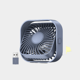TOPK Mini ventilateur portable USB ventilateur de bureau Table de ventilateur Airflow fort & Operation silencieuse 3 vitesse Vent 360 ° Rotatable ventilateurs permanents pour la pièce Maison
