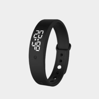 Bracelet intelligent LED numérique étanche à l'eau Smart Clock Smartband avec moniteur de température corporelle Smart Band Vibration Alarm Rappeleur