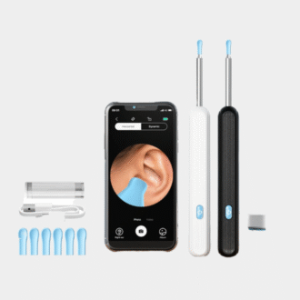 Nettoyeur de cire d'oreille visuelle avec caméra Endoscope d'élimination de cire d'oreille avec caméra 5M Otoscope lumineux Outils de nettoyage de l'oreille Soins de l'oreille