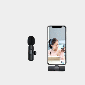 Microphone sans fil Lavalier Enregistrement audio et vidéo Mini Microphone pour iPhone Téléphone Android Diffusion en direct Mic Portable