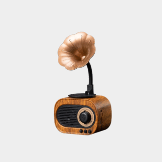Haut-parleur Bluetooth Retro Boîte Portable en bois Mini haut-parleur sans fil Extérieur pour système son TF FM Radio Musique MP3 Subwoofer