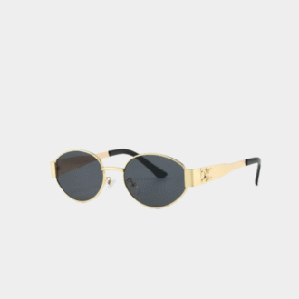 Lunettes de soleil en métal de luxe pour hommes et femmes Unisex Designer Lunettes de soleil Round Oval Unisex Stylish Lunettes Shades UV400