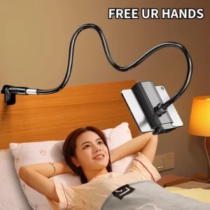 1pc Rotating Phone & Tablet Stand,360° Rotating Durable Phone & Tablet Stand,No-Drop Design for Bedside Use
