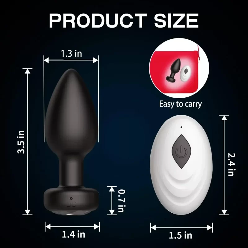 Anal Plug Vibrator 10 Speeds Butt Plug Prostate Vibrating Massager APP Remote Control Female Masturbator Sex Toys for Women Men – Image 7