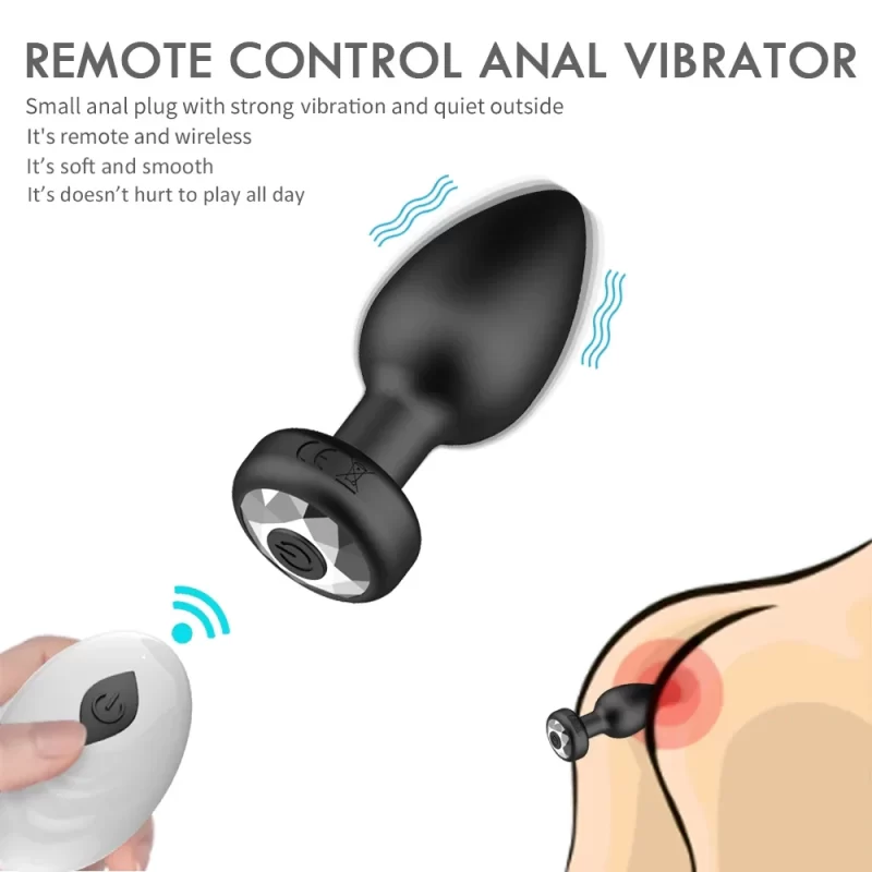 Anal Plug Vibrator 10 Speeds Butt Plug Prostate Vibrating Massager APP Remote Control Female Masturbator Sex Toys for Women Men – Image 9
