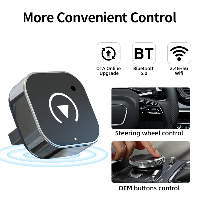 New Wireless Android Auto Adapter Dongle Smart Mini Box Plug And Play Universal For VW Toyota Nissan Honda Ford Benz – Image 7