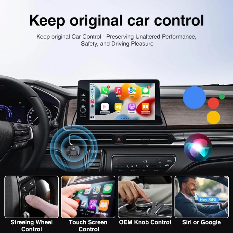 New Wireless Android Auto Adapter Dongle Smart Mini Box Plug And Play Universal For VW Toyota Nissan Honda Ford Benz – Image 4