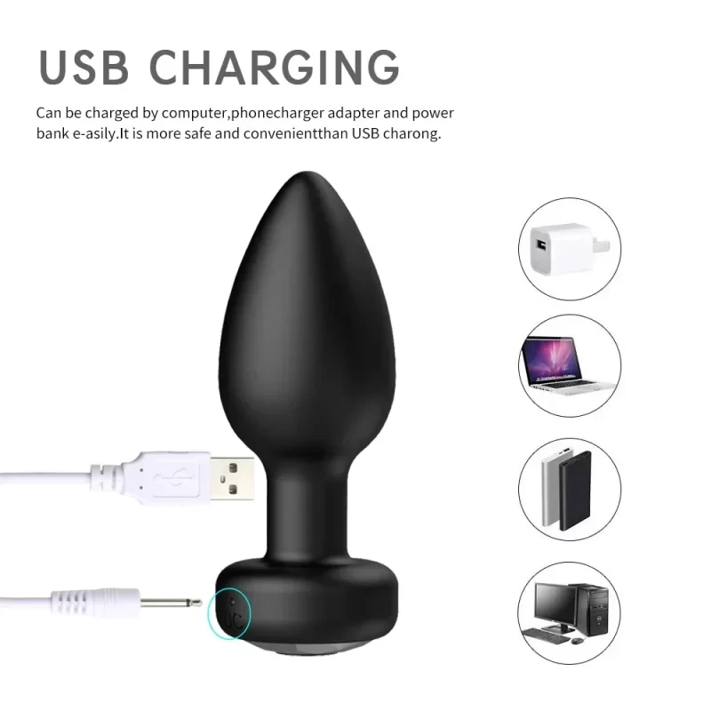 Anal Plug Vibrator 10 Speeds Butt Plug Prostate Vibrating Massager APP Remote Control Female Masturbator Sex Toys for Women Men – Image 5