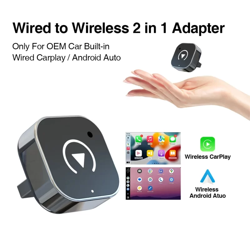 New Wireless Android Auto Adapter Dongle Smart Mini Box Plug And Play Universal For VW Toyota Nissan Honda Ford Benz