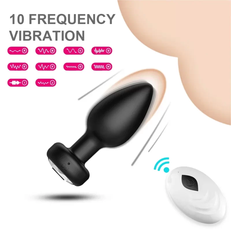 Anal Plug Vibrator 10 Speeds Butt Plug Prostate Vibrating Massager APP Remote Control Female Masturbator Sex Toys for Women Men – Image 11