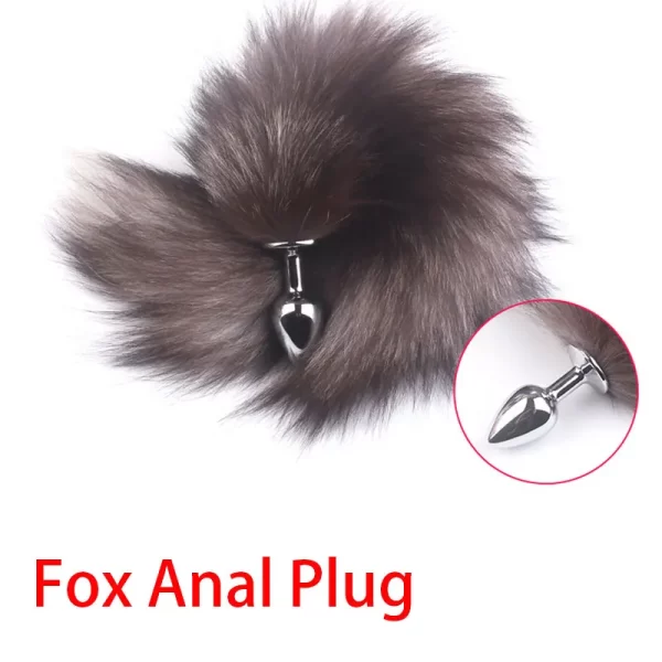 Plug Anal queue de renard Sexy, jouet Anal pour femmes, produit sexuel pour adultes, bouchons Anal pour hommes, Plug Anal en acier inoxydable, jouets sexuels Cosplay pour Couple – Image 8