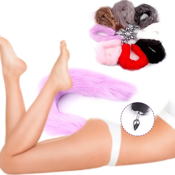 Plug Anal queue de renard Sexy, jouet Anal pour femmes, produit sexuel pour adultes, bouchons Anal pour hommes, Plug Anal en acier inoxydable, jouets sexuels Cosplay pour Couple – Image 6
