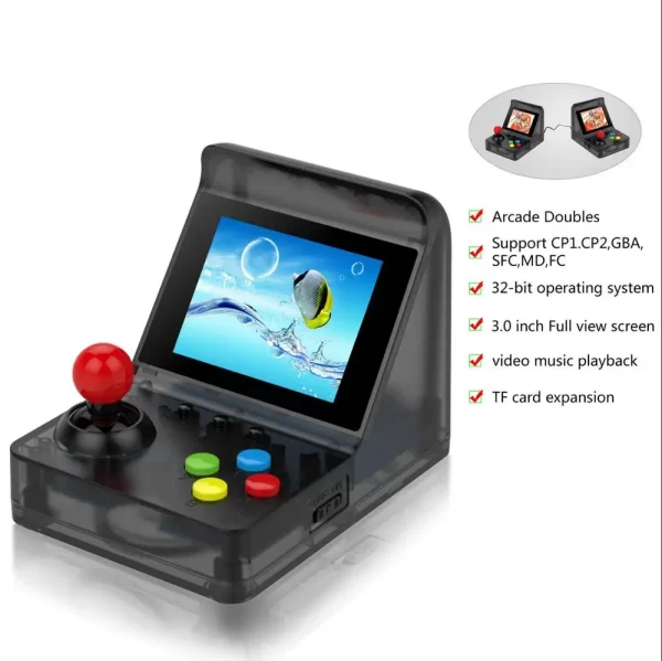 ARCADE MINI meilleur populaire 32 bits Mini Arcade rétro Console Portable lecteur classique 500 jeux pour les enfants – Image 4