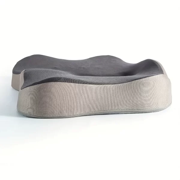 Coussin de siège en mousse à mémoire de forme, avec un coussin de pression ergonomique à rainure centrale – Image 10