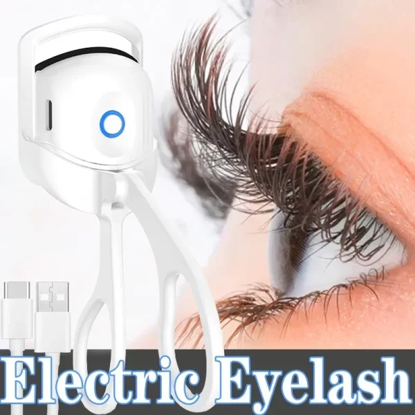 Recourbe-cils chauffant électrique Portable, peigne, permanente, longue durée, façonnant les boucles, outil de maquillage thermique – Image 2