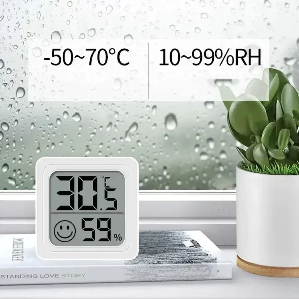 Xiaomi 1/4 pièces Mini LCD thermomètre numérique hygromètre intérieur température ambiante humidité mètre capteur jauge Station météo ensemble – Image 4