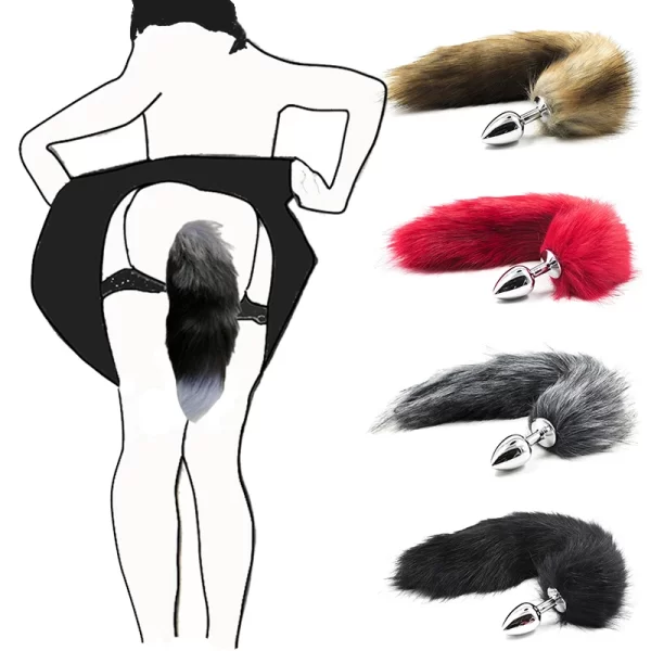 Plug Anal queue de renard Sexy, jouet Anal pour femmes, produit sexuel pour adultes, bouchons Anal pour hommes, Plug Anal en acier inoxydable, jouets sexuels Cosplay pour Couple