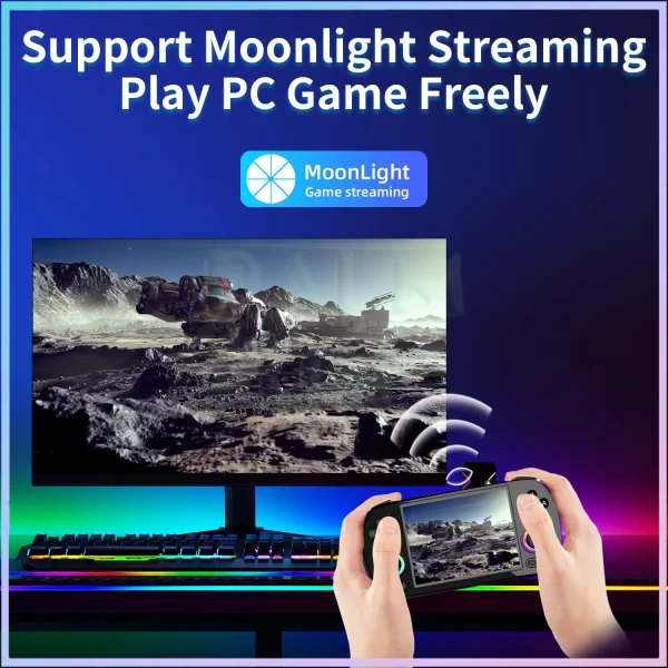 ANBERAlfred-Console de jeu rétro RG40XX H, 64Bit, écran IPS 4 pouces, Linux, 5G, WiFi, Bluetooth, sortie HDMI-TV, lecteur de jeux vidéo – Image 5