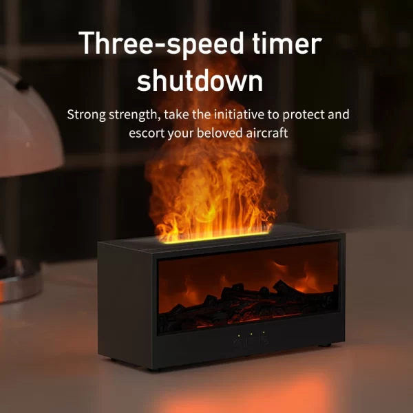 VISSKO Creative Chimney Air Humidifier Diffuseur d'huile essentielle sans eau Auto-Off Aroma avec télécommande de lumière LED pour cadeau – Image 6