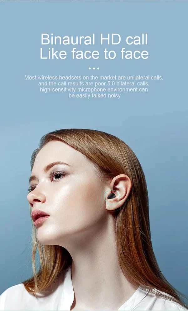 D'origine A6S TWS Casque Sans Fil Écouteurs Bluetooth Sport Stéréo Fone Bluetooth Écouteurs pour Xiaomi Huawei iPhone – Image 8