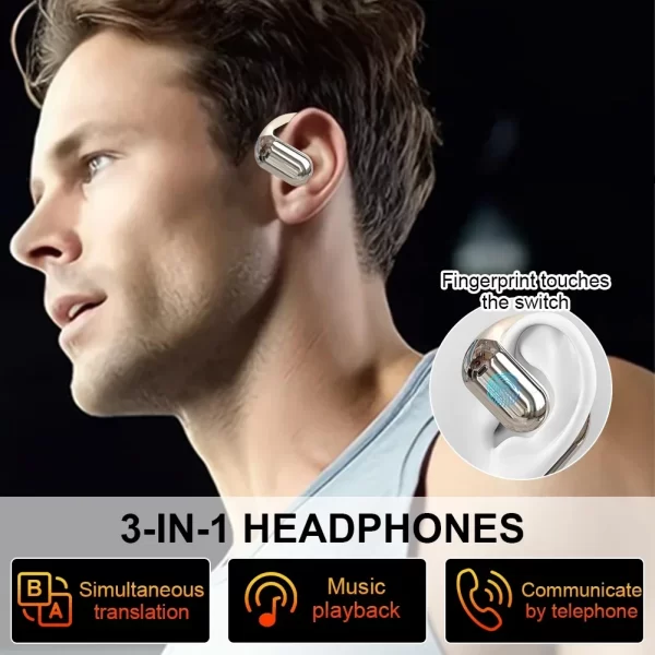 Écouteurs traducteur AI 3 en 1, 144 langues, suppression du bruit, casque Bluetooth 5.3, traducteur instantané, voix intelligente en temps réel – Image 12
