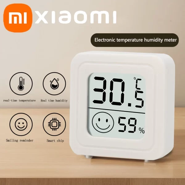 Xiaomi 1/4 pièces Mini LCD thermomètre numérique hygromètre intérieur température ambiante humidité mètre capteur jauge Station météo ensemble – Image 2