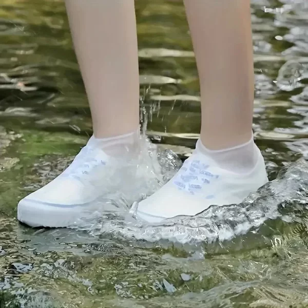 Couvre-chaussures imperméables, bottes de pluie antidérapantes réutilisables, couvre-bottes de pluie en caoutchouc pour usage extérieur, équipement, articles ménagers pour la maison – Image 6