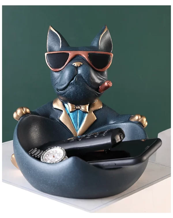 Décor à la maison Cool chien Figurine chien Statue boîte de rangement Animal ornement résine artisanat Art Sculpture Figurine décoration de la maison cadeau – Image 8