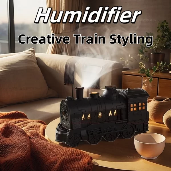 Nouveau modèle de train humidificateur d'air maison télécommande méduse anneau de fumée humidificateur de pulvérisation humidificateur frais et purifier l'air. – Image 2