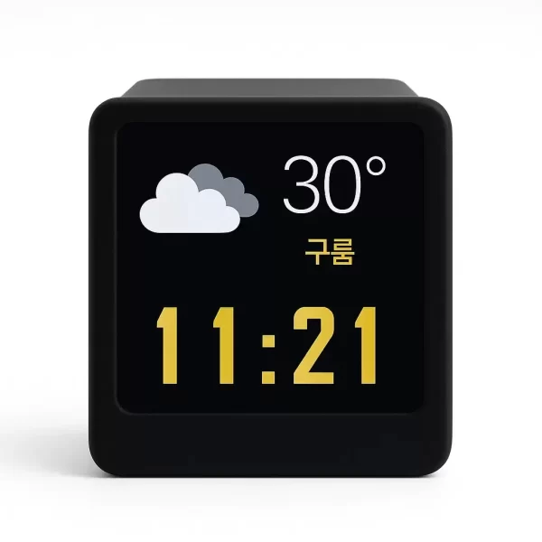 Mini nouvelle horloge météo animée de bureau WiFi, ornement créatif, Station météo multifonctionnelle – Image 3