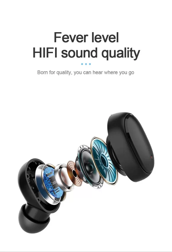 D'origine A6S TWS Casque Sans Fil Écouteurs Bluetooth Sport Stéréo Fone Bluetooth Écouteurs pour Xiaomi Huawei iPhone – Image 12