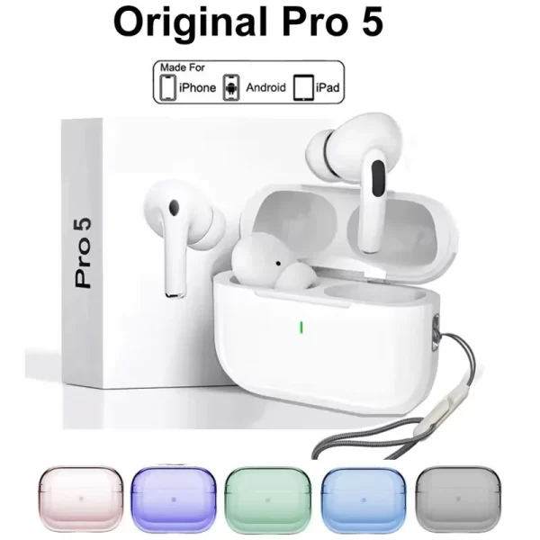 Original Pro 5 TWS Max sans fil Bluetooth écouteurs Sport écouteurs dans l'oreille suppression du bruit casque pour iPhone Android casque