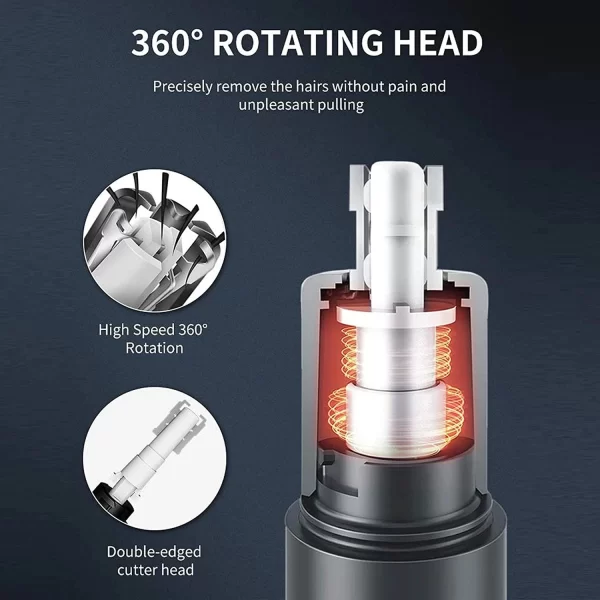 Xiaomi Mijia électrique nez oreille tondeuse à cheveux pour hommes indolore Rechargeable favoris sourcils barbe 3 en 1 tondeuse à cheveux rasoir – Image 6