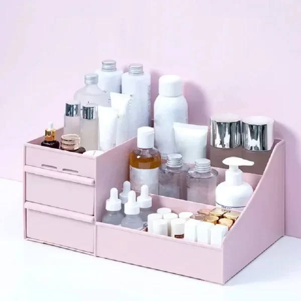 Boîte de rangement de cosmétiques multi-tiroirs, bijoux cosmétiques, vernis à ongles, conteneur de cosmétiques, boîte de rangement d'articles divers de bureau – Image 5